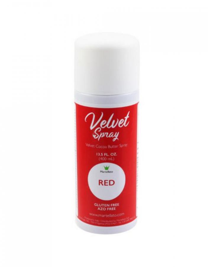 Velvet spray / suklaaspray punainen, 400 ml