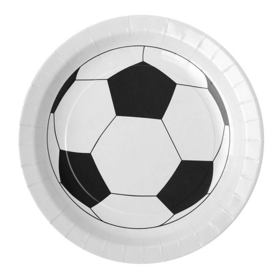 Jalkapallo pahvilautanen 22,5 cm, 10 kpl