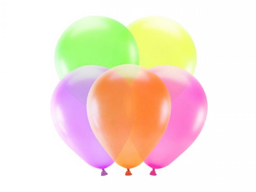 Neonväriset ilmapallot 25 cm, 5 kpl