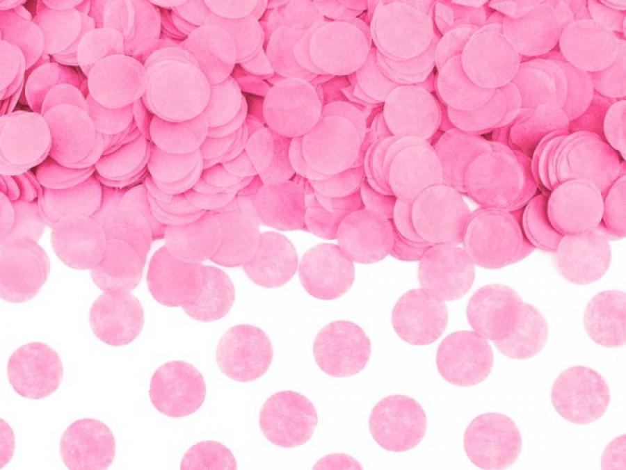 Konfettitykki Ready to Pop, vaaleanpunaiset konfetit, 60 cm