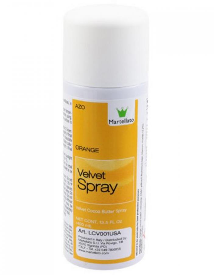 Velvet spray / suklaaspray oranssi, 400 ml 