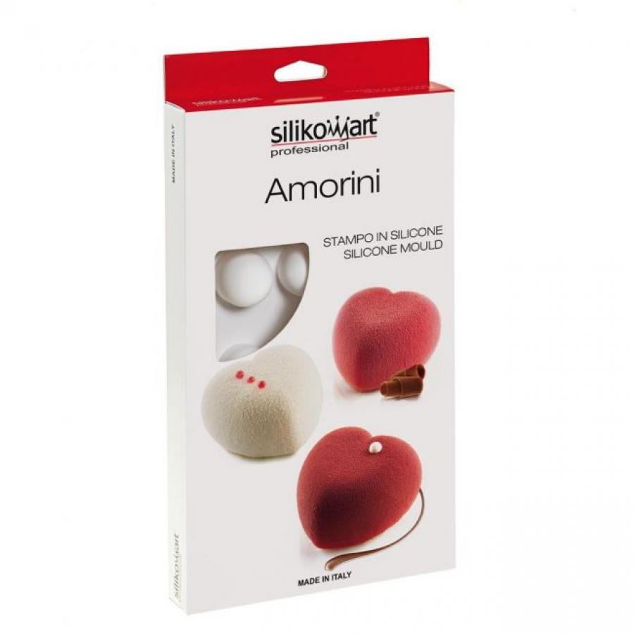 Silikoninen Amorini 100 8-lokeroinen muotti - Silikomart Professional