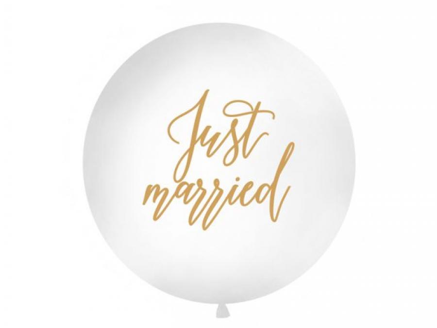 Just married jätti-ilmapallo, 1 metri