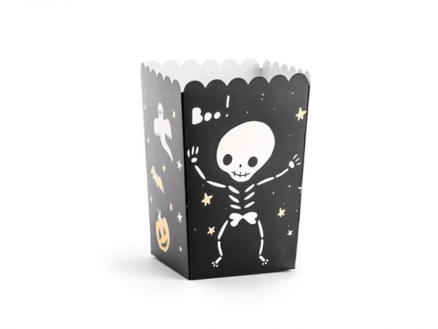 Popcorn-/Herkkuastiat Halloween BOO!, 6 kpl