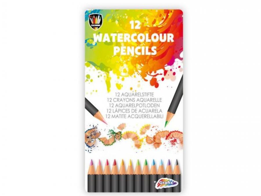 Watercolour vesiliukoiset värikynät 12kpl