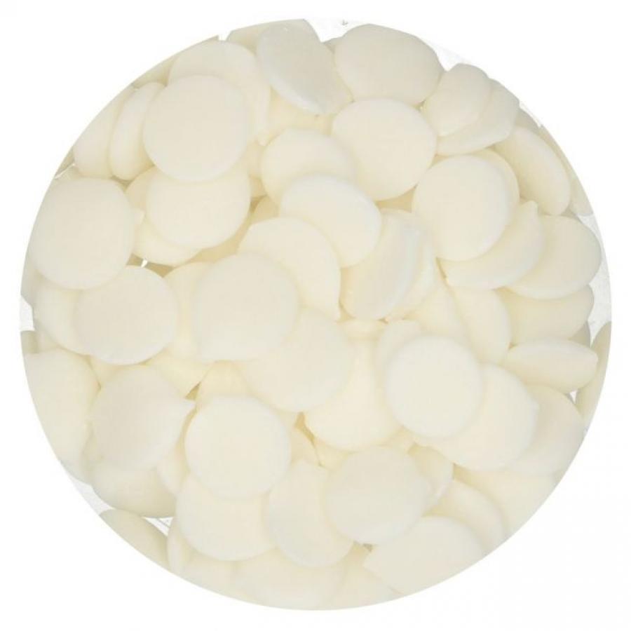 Deco Melts, valkoinen jogurtinmakuinen, 250 g - Funcakes