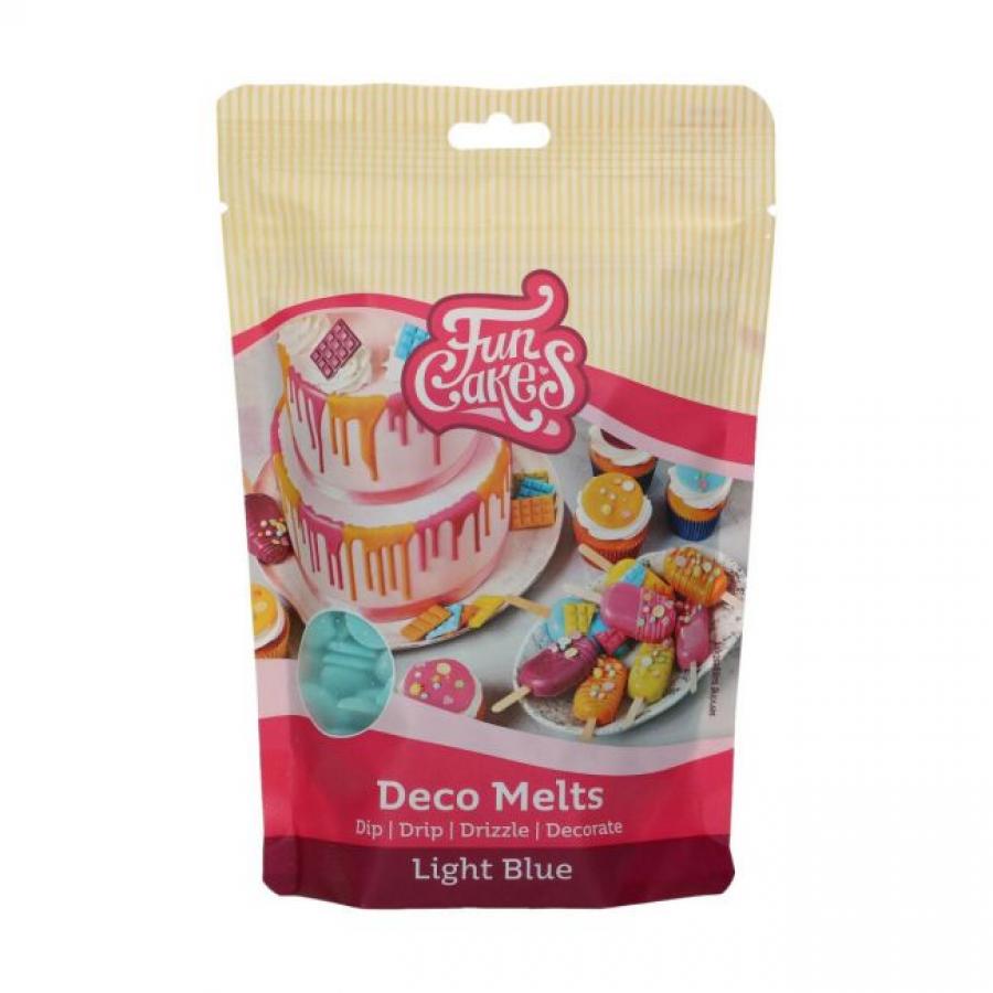 Deco Melts vaaleansininen, 250 g - Funcakes