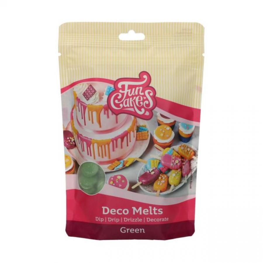 Deco Melts vihreä, 250 g - Funcakes