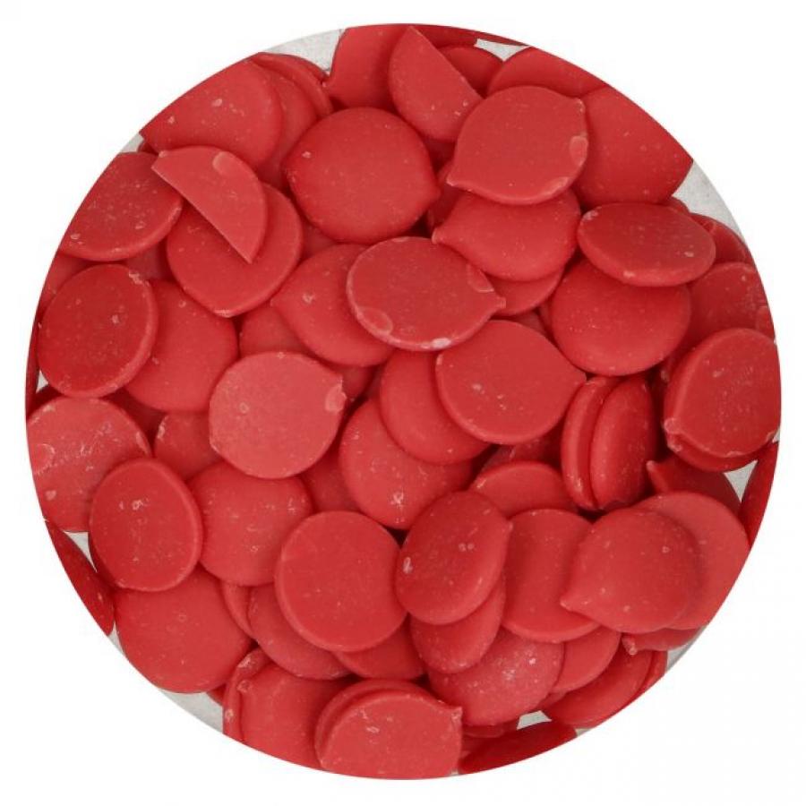 Deco Melts punainen, 250g - Funcakes