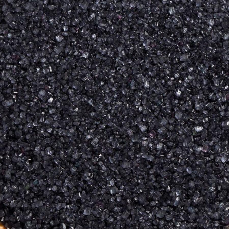 Koristesokeri glitter musta, 100 g, Decora