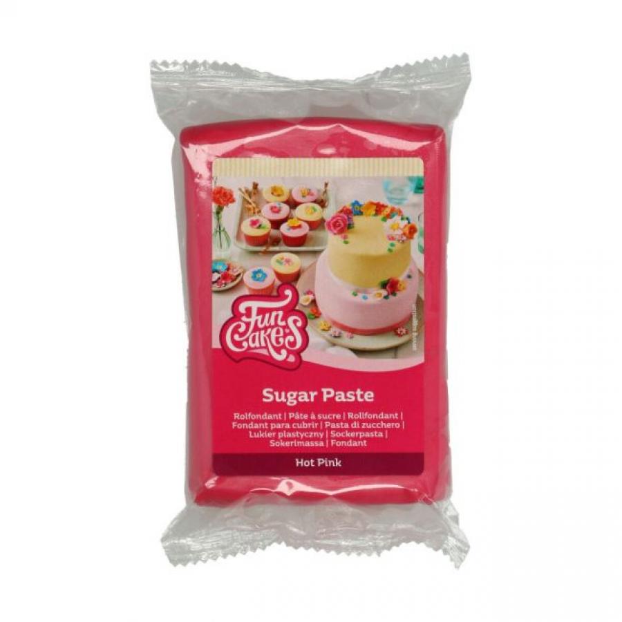 Kaulittava kuorrute, hot pink (vahva pinkki) 250g - Funcakes