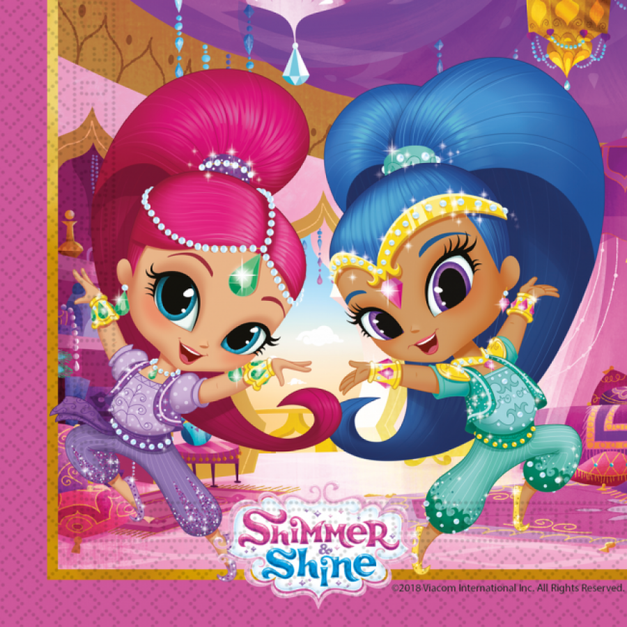 Shimmer and Shine lautasliinat, 20 kpl