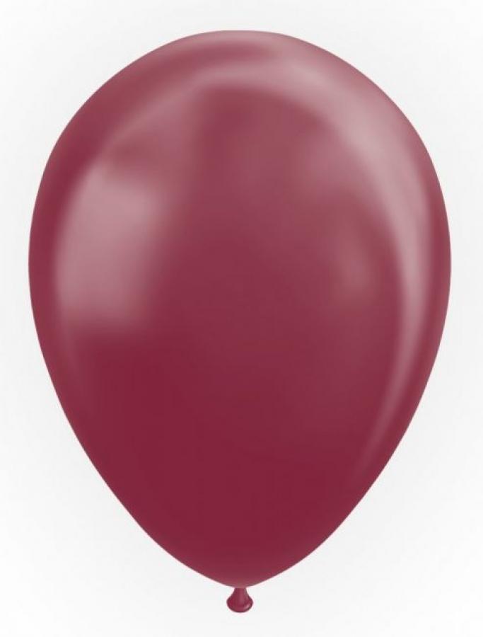 Ilmapallo metallihohtoinen burgundynpunainen 30cm, 10 kpl