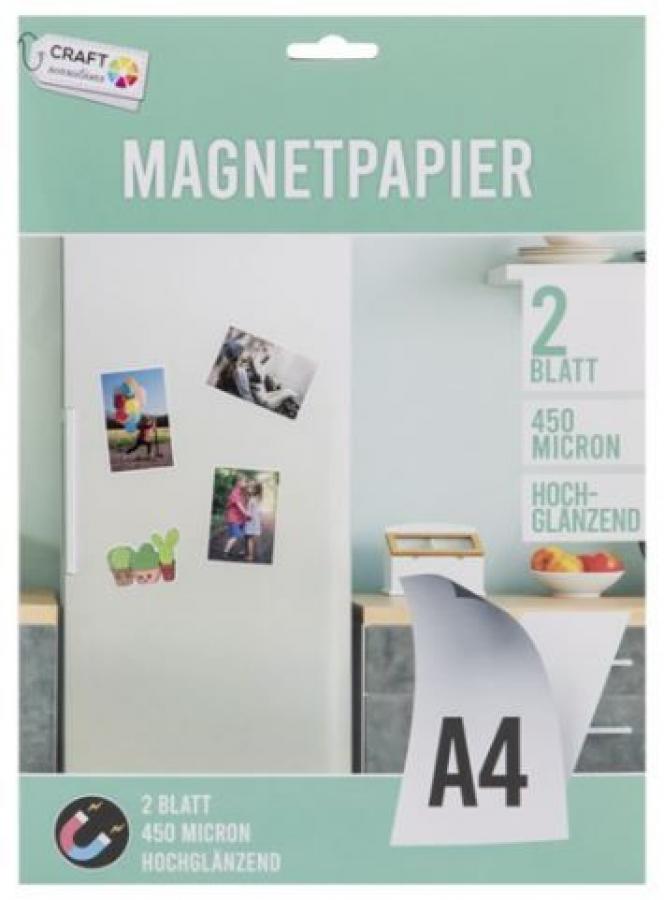 Magneettipaperi / Magneettipintainen valokuvapaperi A4, 2 kpl