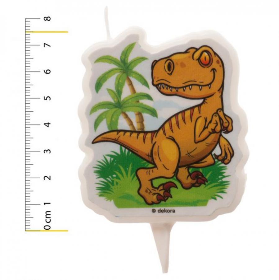 Kakkukynttilä dinosaurus 7,5 cm