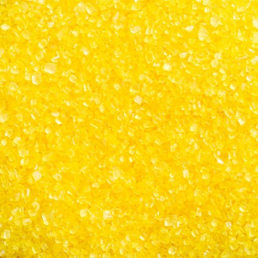 Koristesokeri glitter keltainen, 100 g, Decora