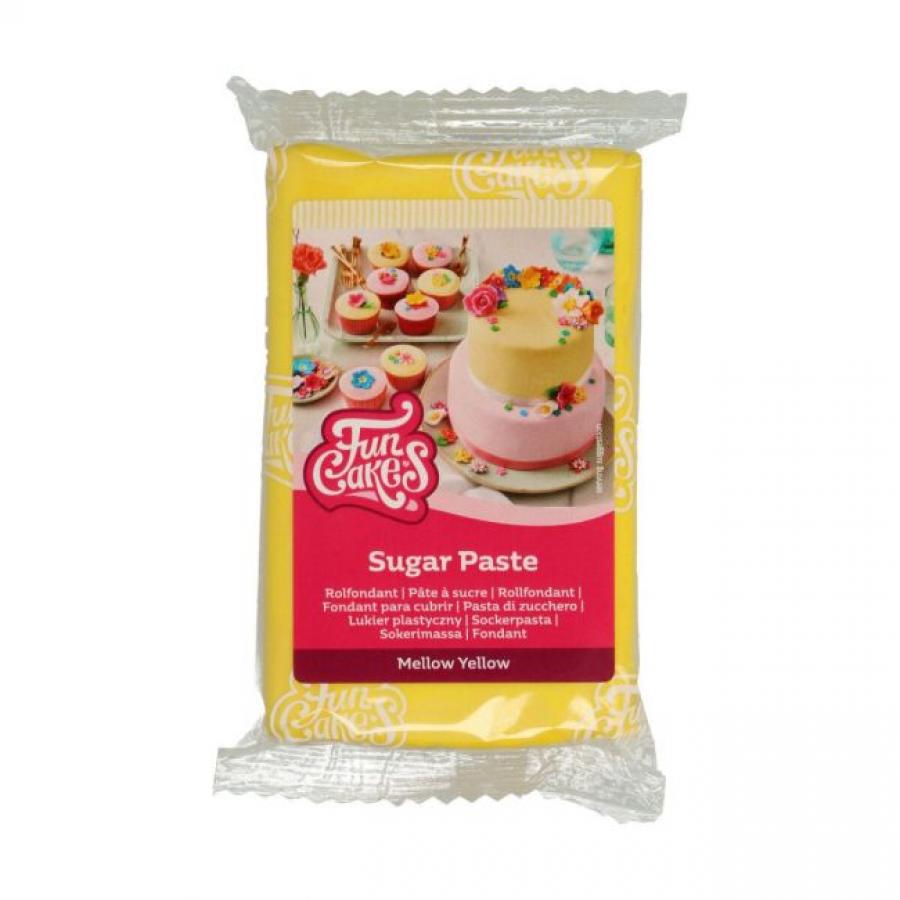 Kaulittava kuorrute, keltainen 250g (Mellow yellow) - Funcakes