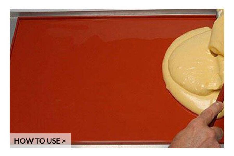 Silikoninen paistomatto reunalla (42,2 x 35,2 cm, korkeus 8mm) - Silikomart Professional