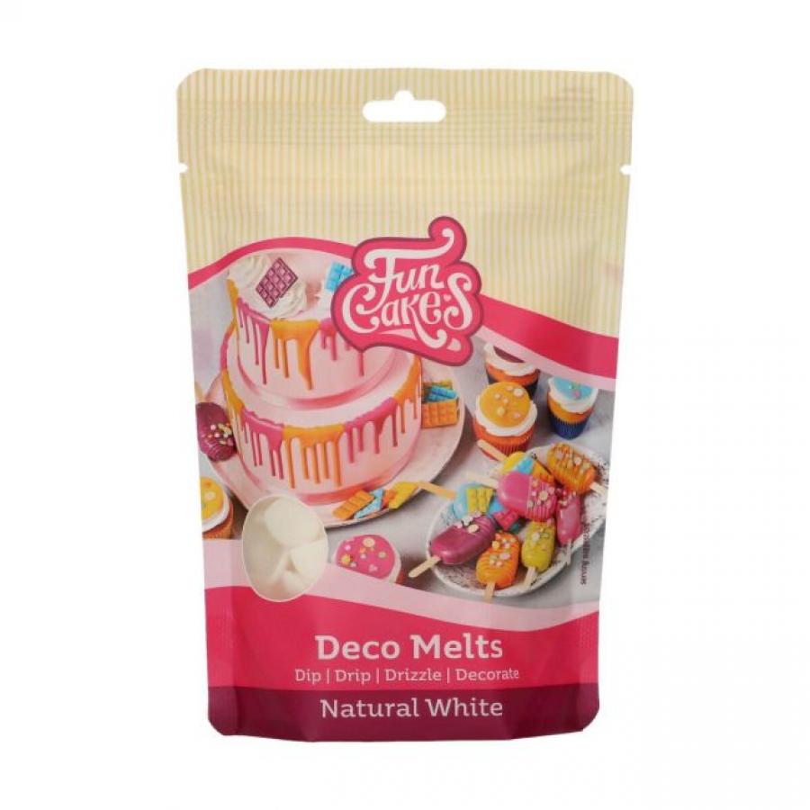 Deco Melts luonnonvalkoinen, 250 g - Funcakes