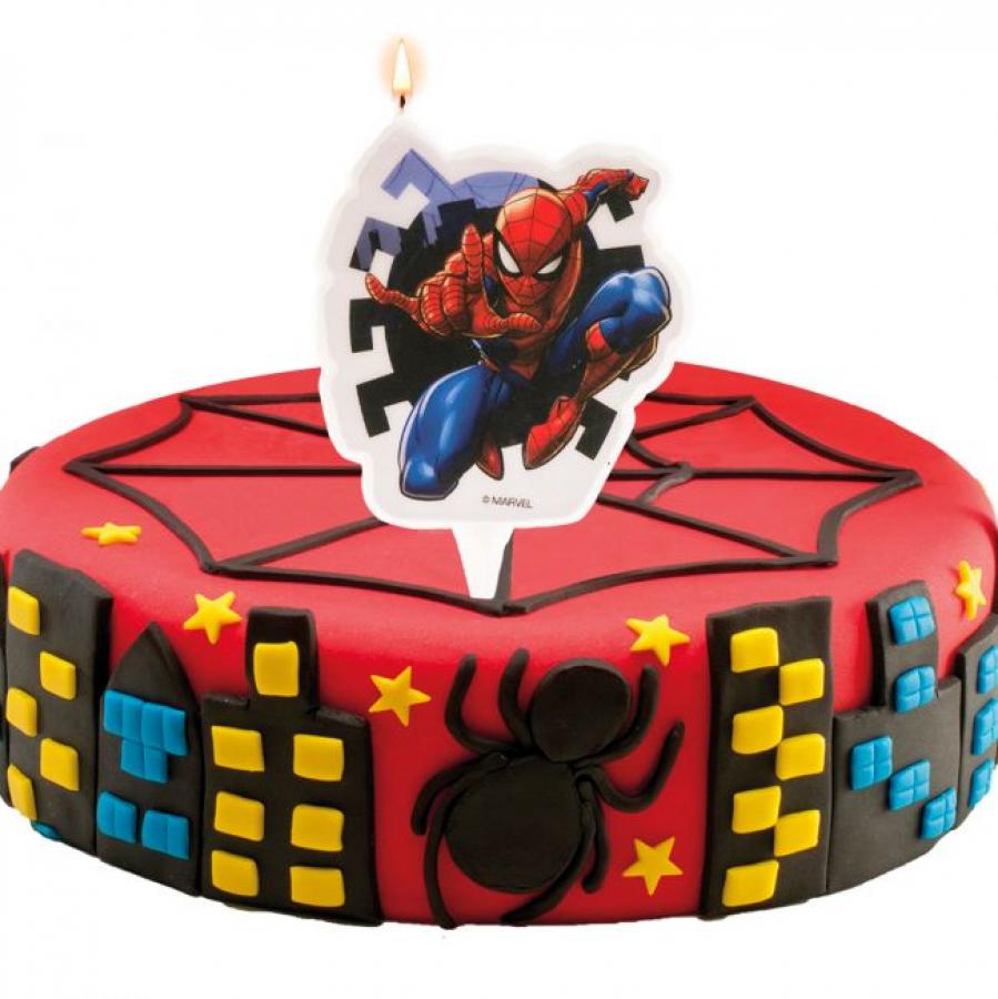 Spiderman / hämähäkkimies kakkukynttilä