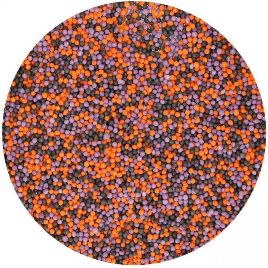 Nonparellit  Halloween värit / musta-oranssi-violetti, 80 g - Funcakes