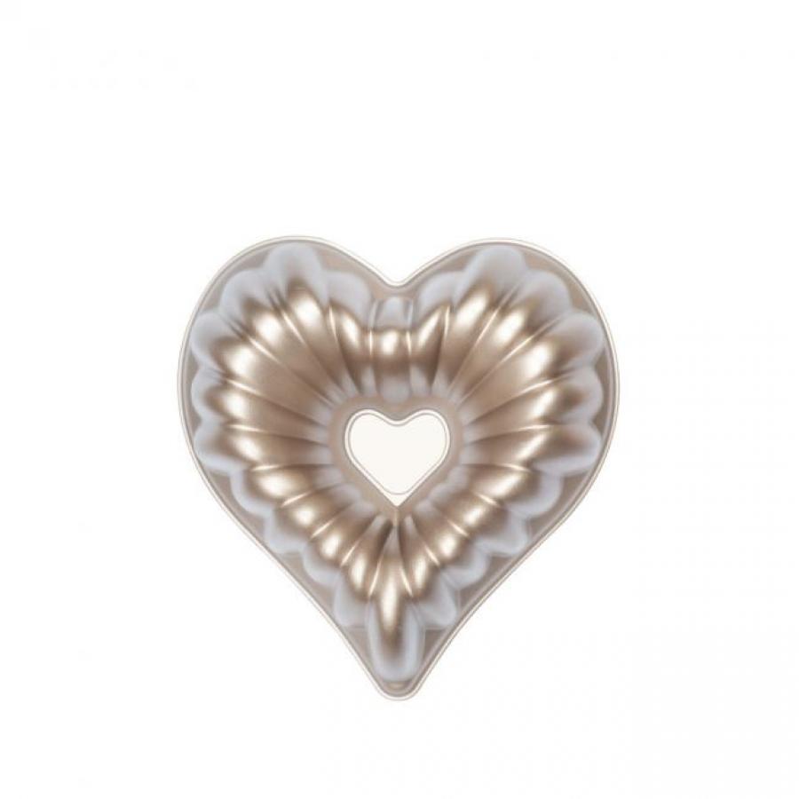 Alumiininen kahvikakkuvuoka sydän mini-Beatrice 16x16x6 cm