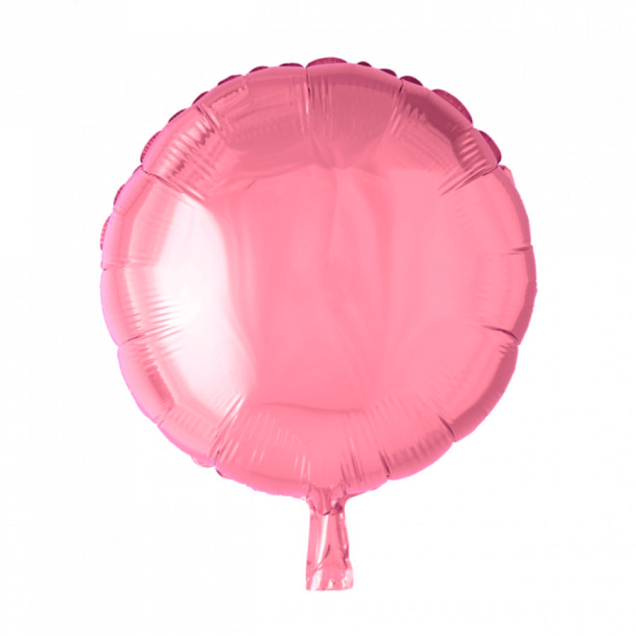 Foliopallo pyöreä pinkki, 46 cm 