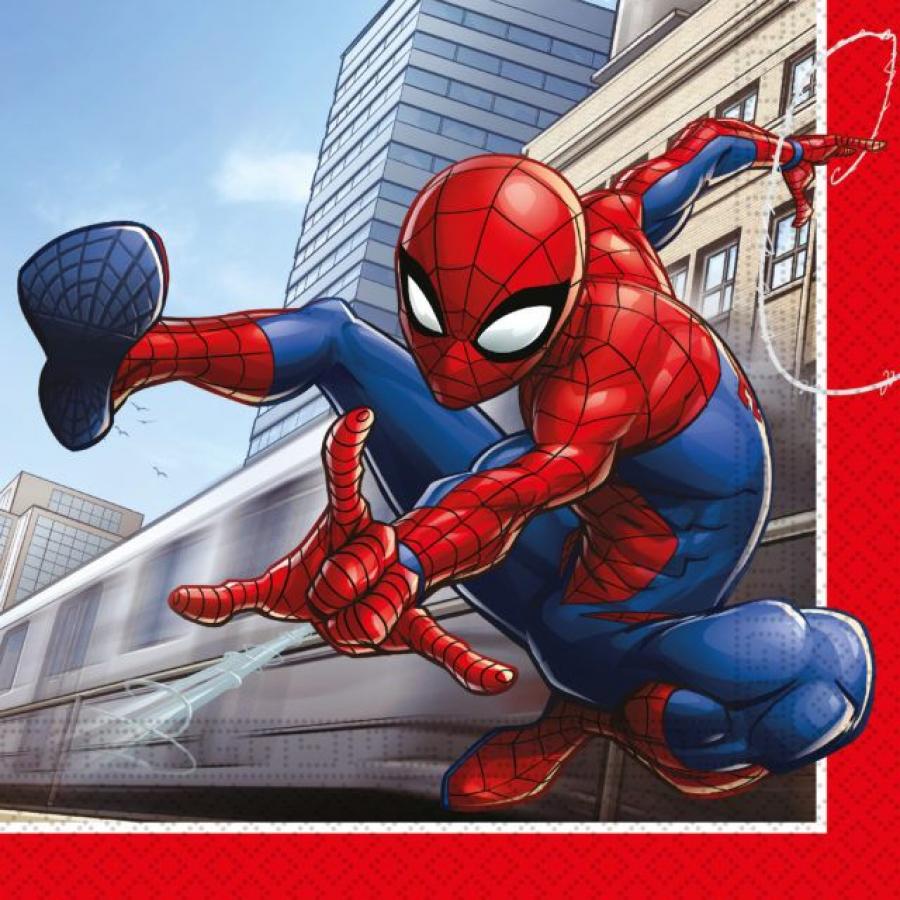 Spiderman / Hämähäkkimies "Crime fighter" isot lautasliinat, 20 kpl