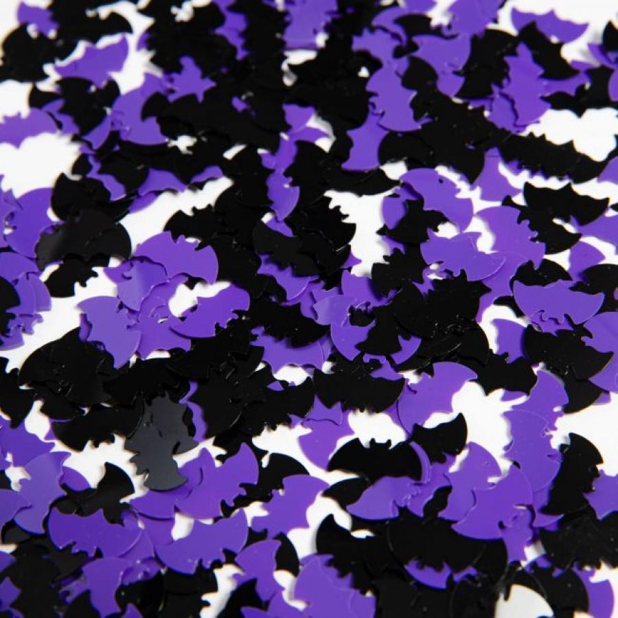 Mustat ja violetit lepakot-konfetit, 14 grammaa