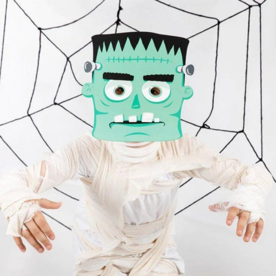 Halloween Monsters-aiheiset paperinaamarit, 6 kpl