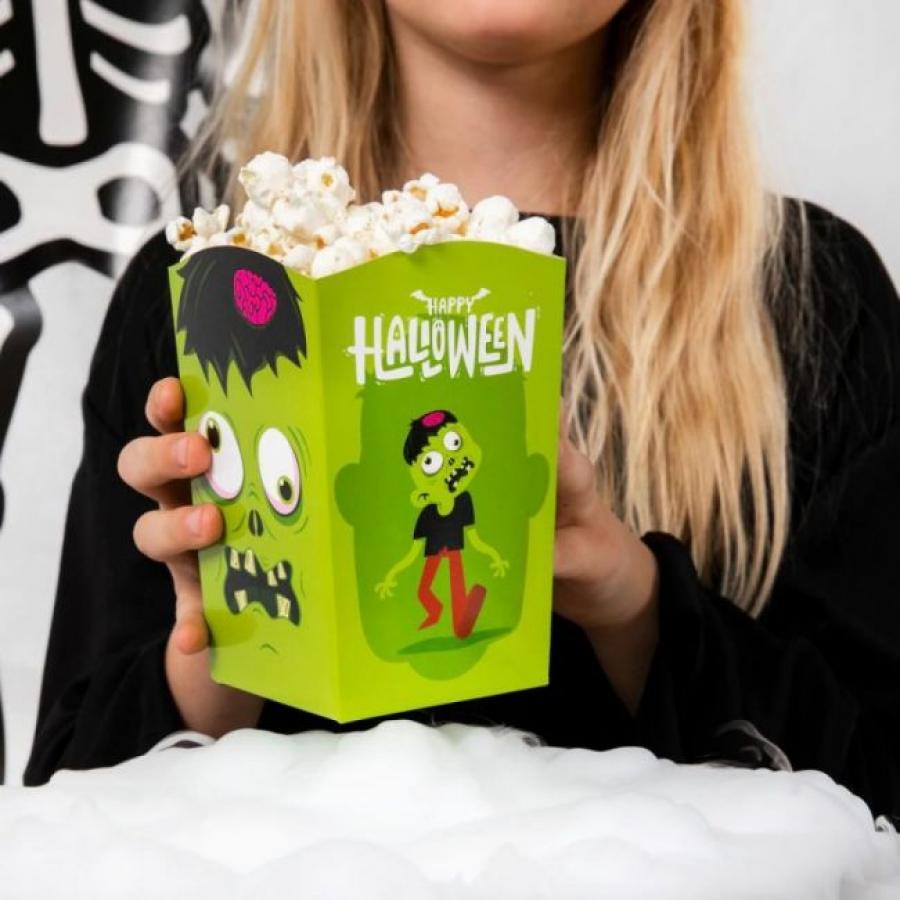 Halloween Monsters-aiheiset popcorn kulhot, 6 kpl