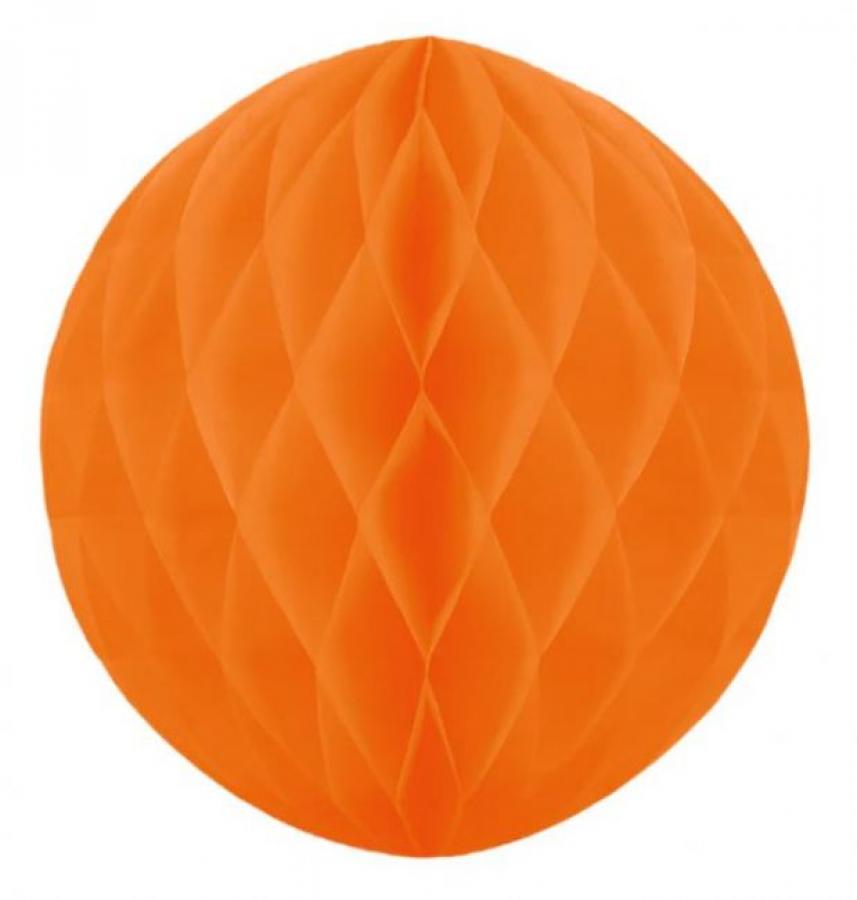 Honeycomb pyöreä oranssi 20 cm, 1 kpl