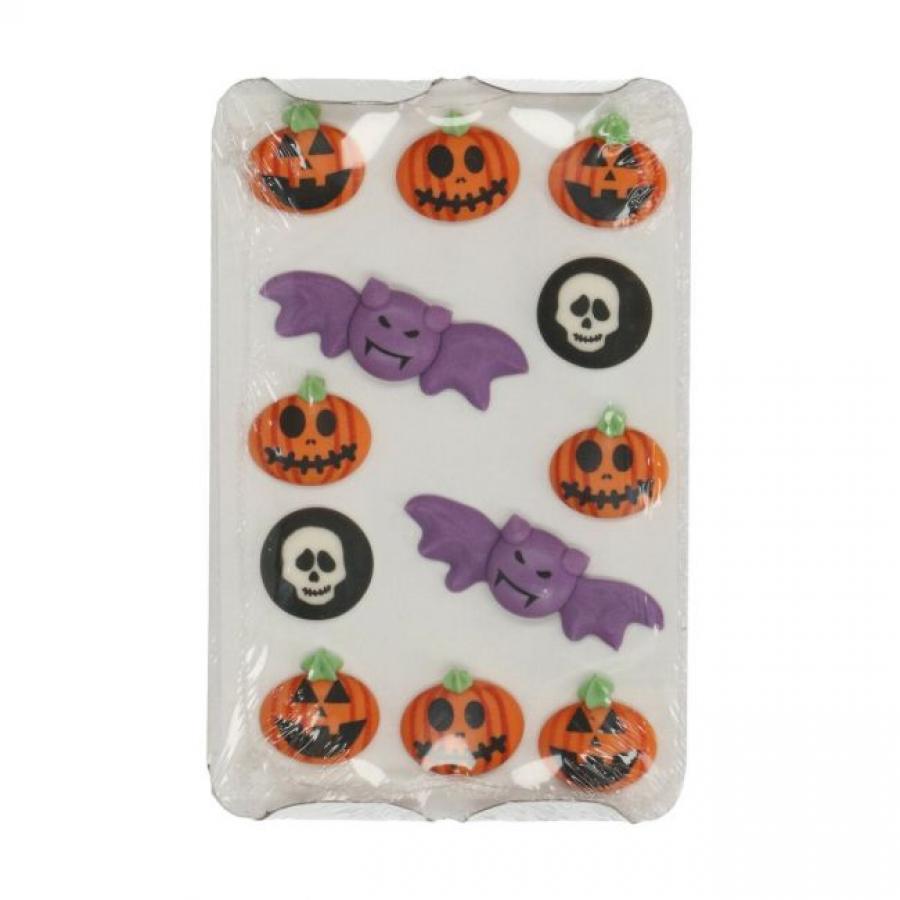 Syötävät Halloween aiheiset koristeet 12 kpl - Wilton