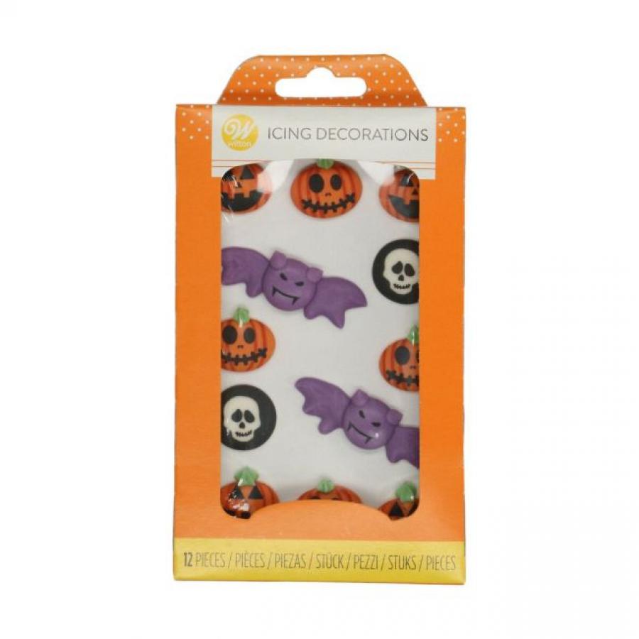 Syötävät Halloween aiheiset koristeet 12 kpl - Wilton
