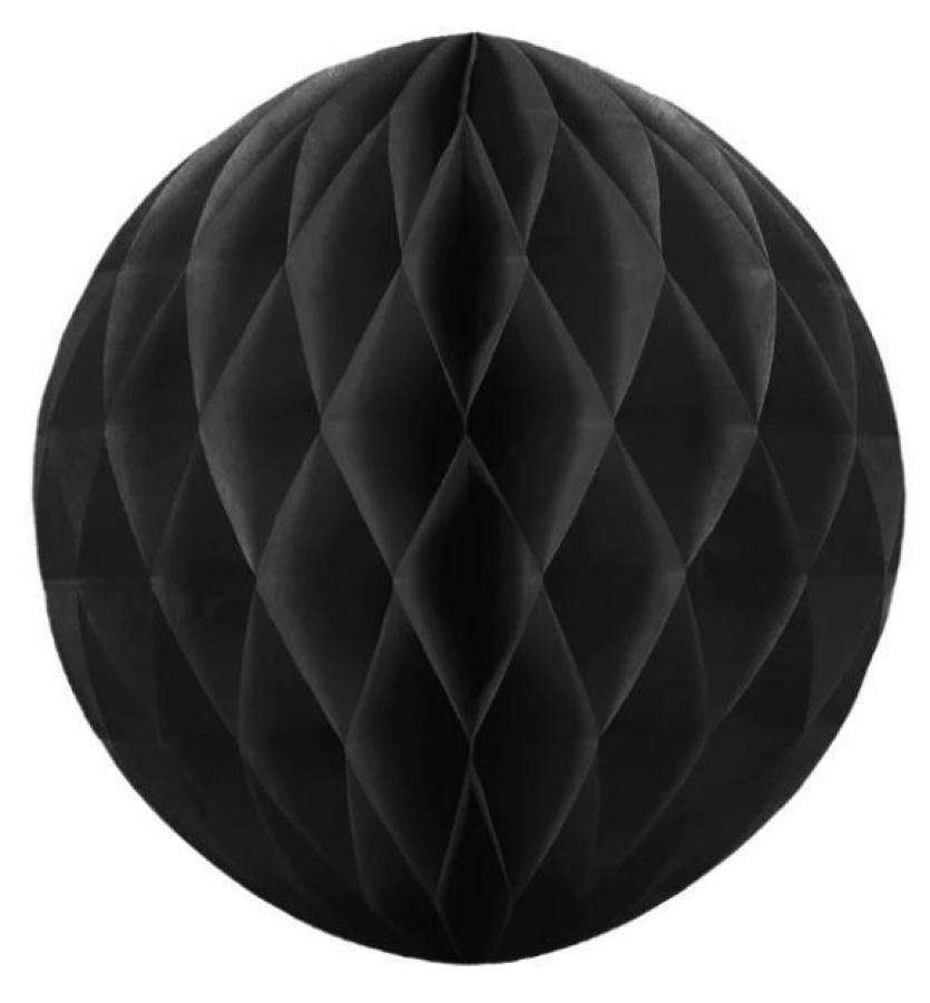 Honeycomb pyöreä musta 30 cm, 1 kpl