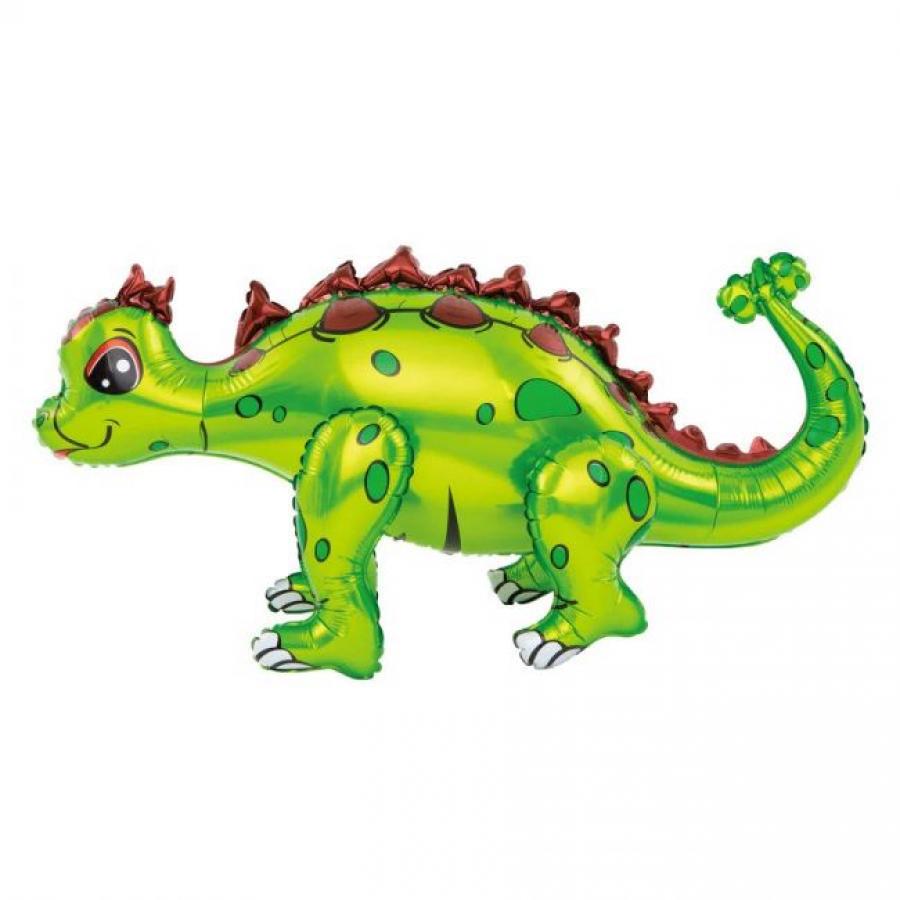 Foliopallo 3D seisova vihreä Ankylosaurus 73 cm x 36 cm