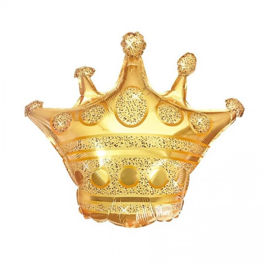 Foliopallo kullanvärinen kruunu 37 x 40 cm