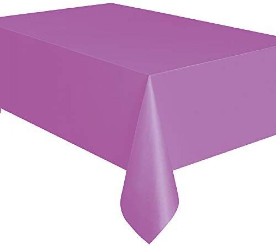 Muovinen pöytäliina, purppura / violetti, n. 1,4 x 2,7 metriä