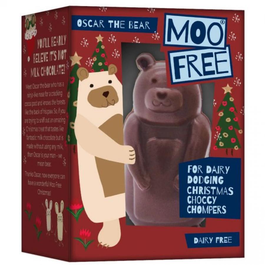 Moo Free maidoton ja gluteeniton riisijuomasuklaa "Oscar-karhu", 80 g