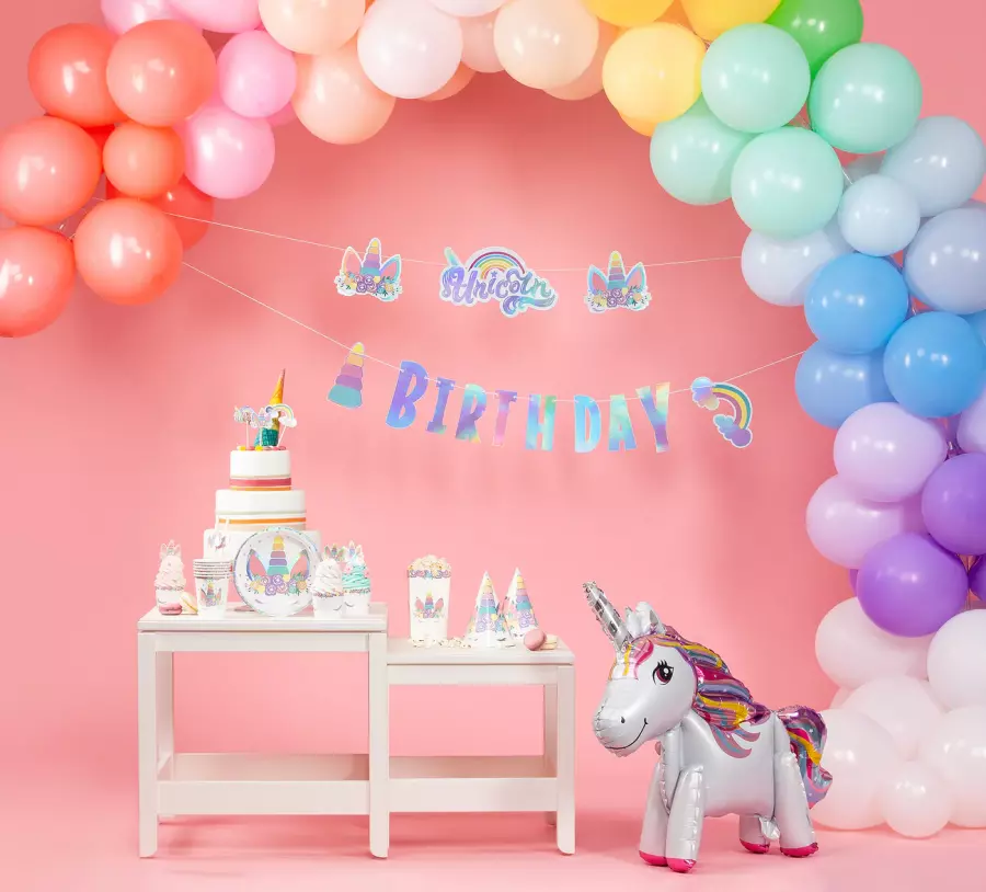 Yksisarvinen banneri - Unicorn birthday