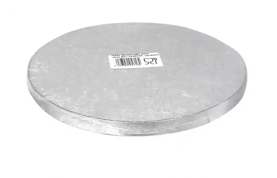 Kakkualusta, hopea pyöreä 30 cm (1,2 cm paksu)