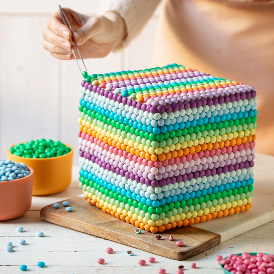 Syötävät suklaarakeet, Vaaleanpunainen, 80 g