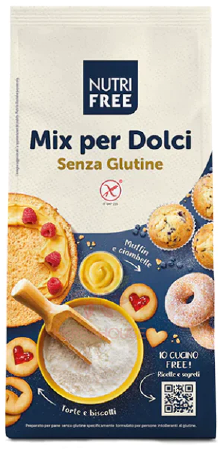 PÄIVÄYSTUOTE Gluteeniton jauhoseos makeaan leivontaan, 1 kg (Nutrifree)