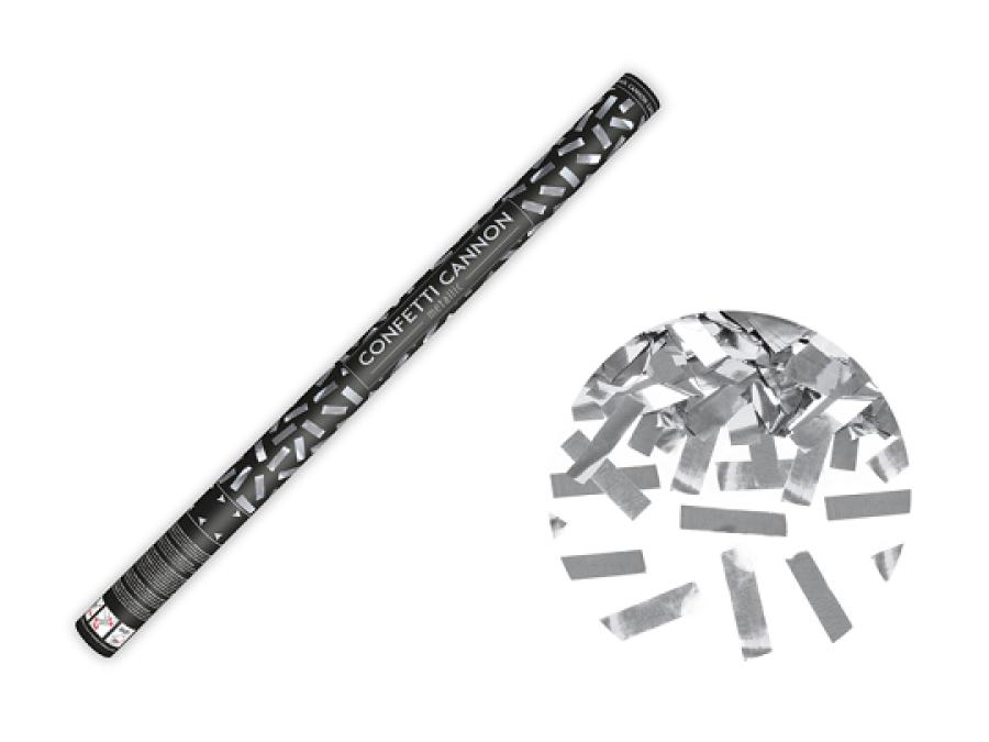 Konfettitykki hopea 80 cm