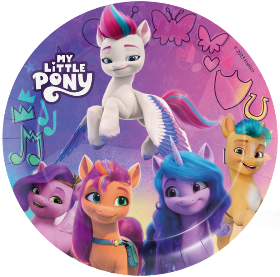 My Little Pony pahvilautaset  23 cm, 8 kpl
