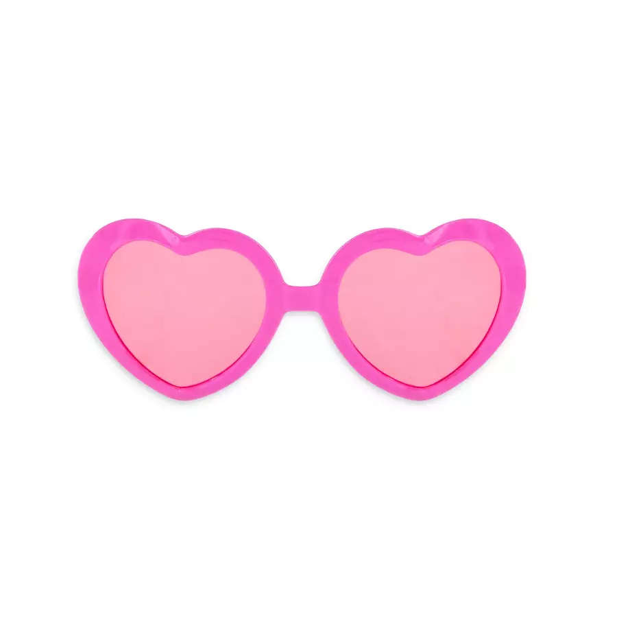 Vaaleanpunaiset sydän hupi-silmälasit