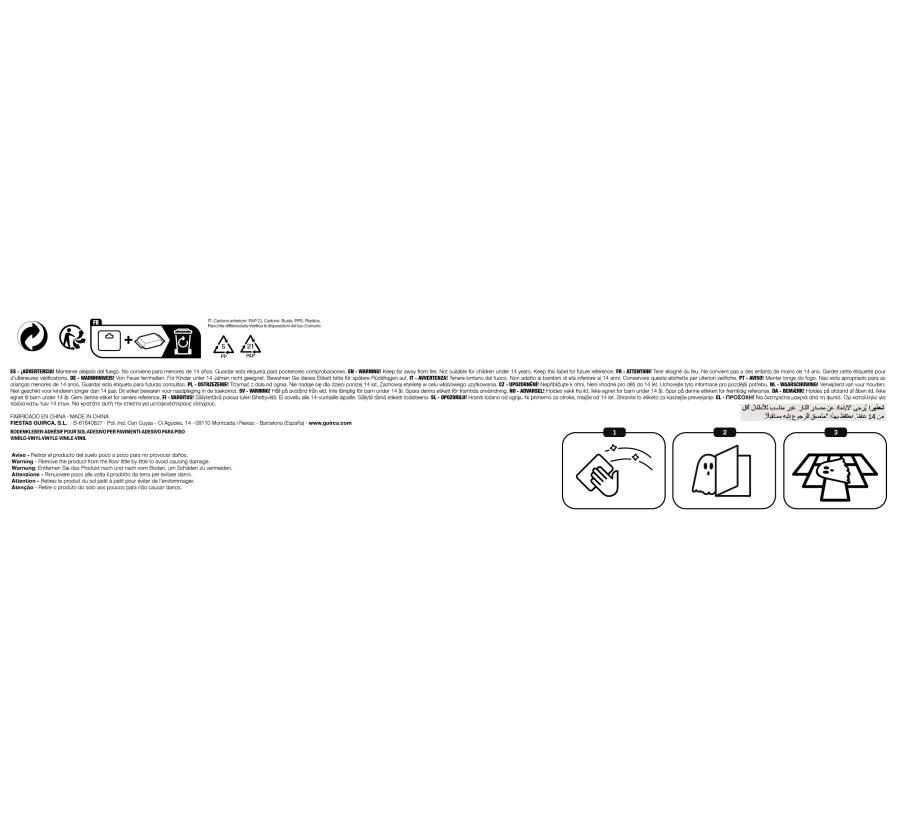 Irronneet ruumiinosat -tarra-arkit, 2 kpl, 25 x 70 cm