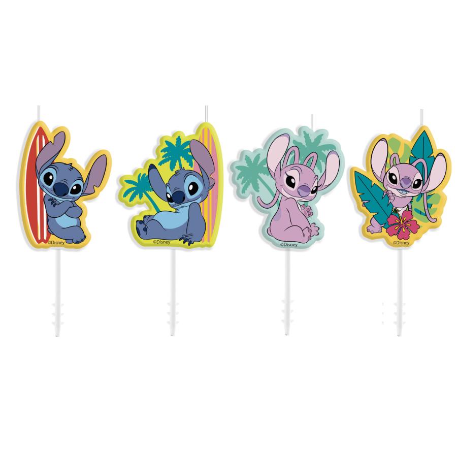 Lilo & Stitch kakkukynttilät 4 kpl
