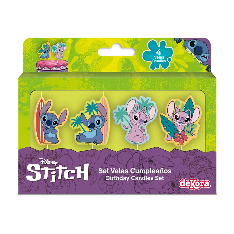 Lilo & Stitch kakkukynttilät 4 kpl