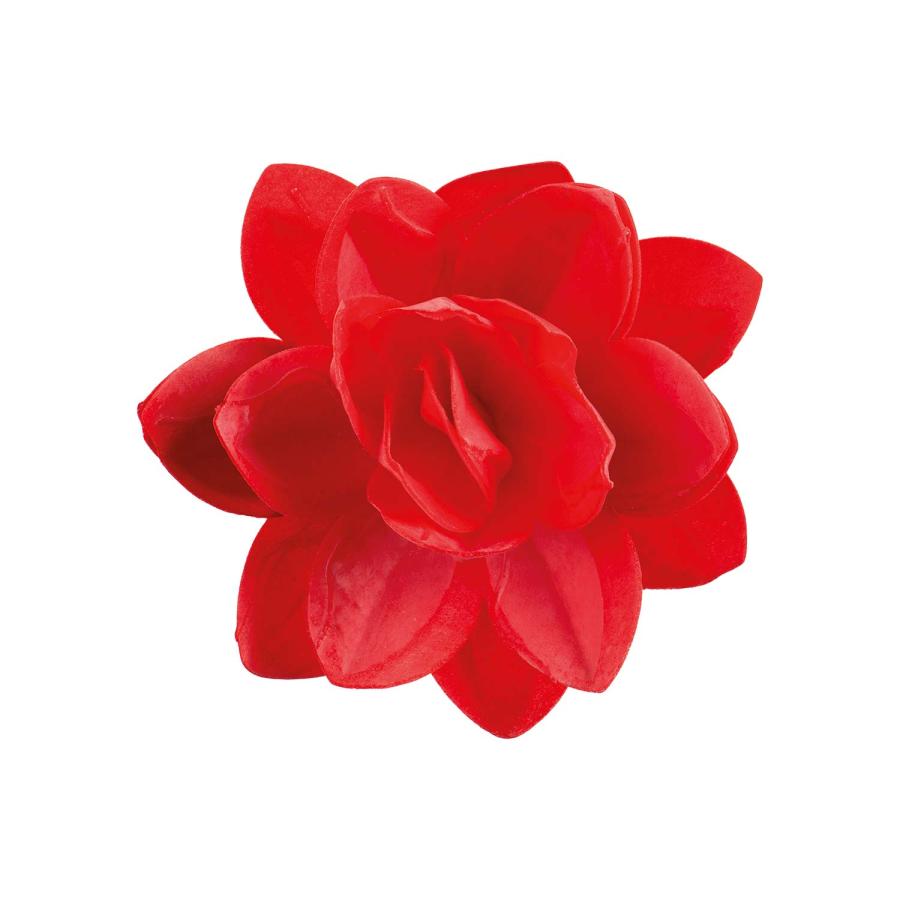 Syötävä vohvelikukka punainen, 13 cm